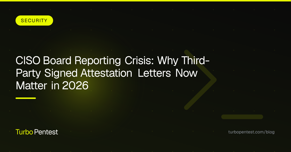 CISO Board Reporting Crisis: Why Third-Party Signed Attestation Letters Now Matter in 2026