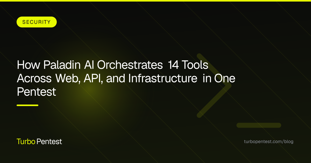 How Paladin AI Orchestrates 14 Tools Across Web, API, and Infrastructure in One Pentest