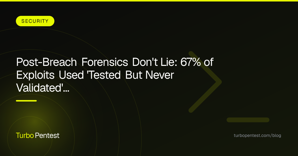 Post-Breach Forensics Don't Lie: 67% of Exploits Used 'Tested But Never Validated' Vulnerabilities