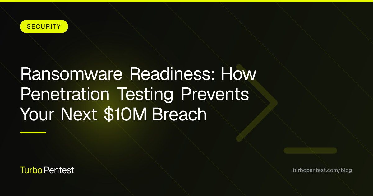 Ransomware Readiness: How Penetration Testing Prevents Your Next $10M Breach