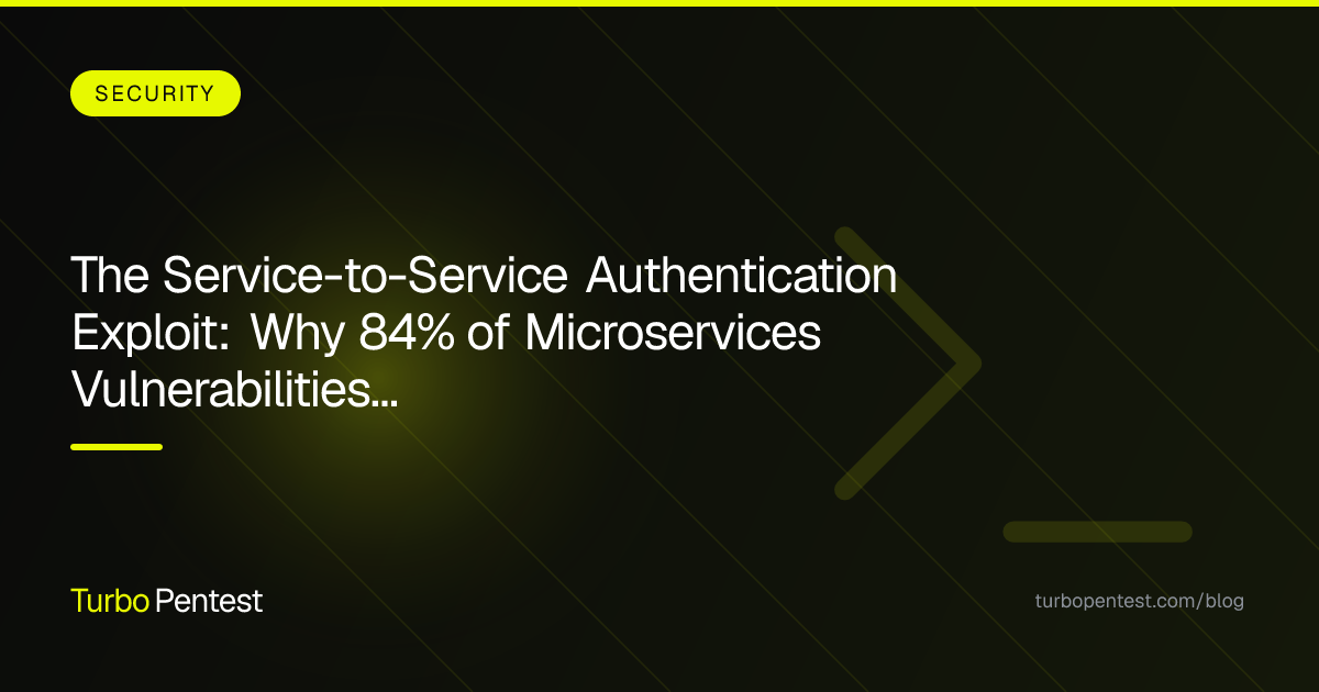 The Service-to-Service Authentication Exploit: Why 84% of Microservices Vulnerabilities Go Undetected
