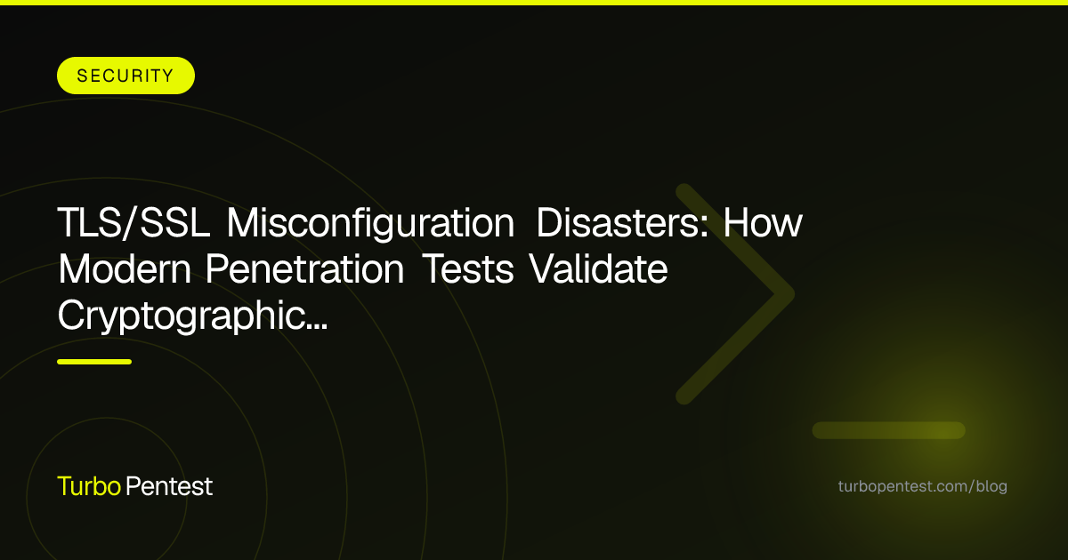 TLS/SSL Misconfiguration Disasters: How Modern Penetration Tests Validate Cryptographic Attack Chains Before Attackers Do
