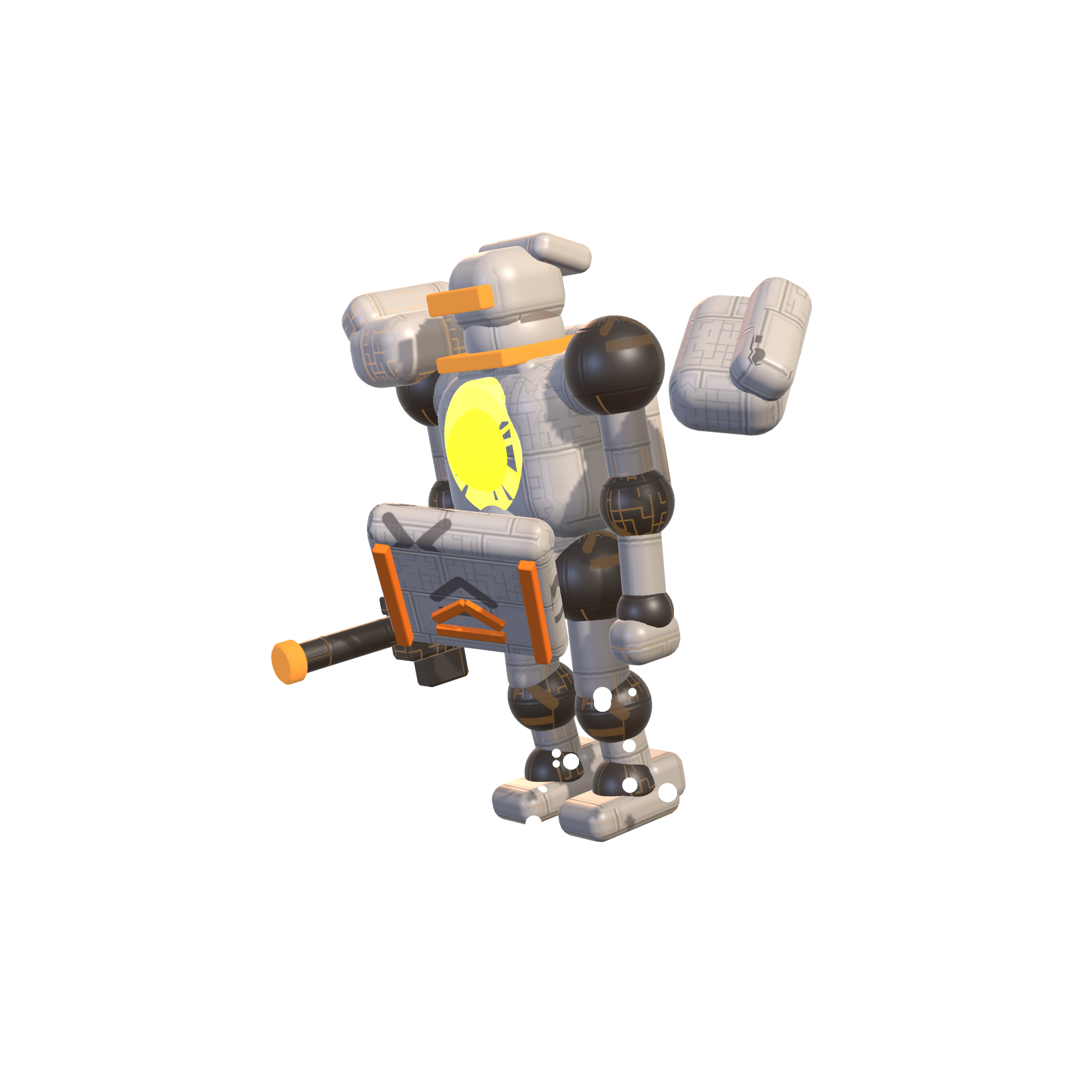 ENFORCER after shedding its first ring of broken plating.